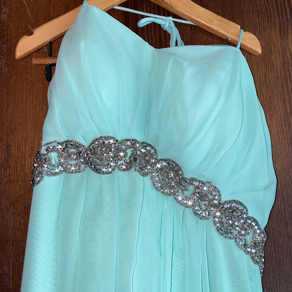fiesta aqua long dress